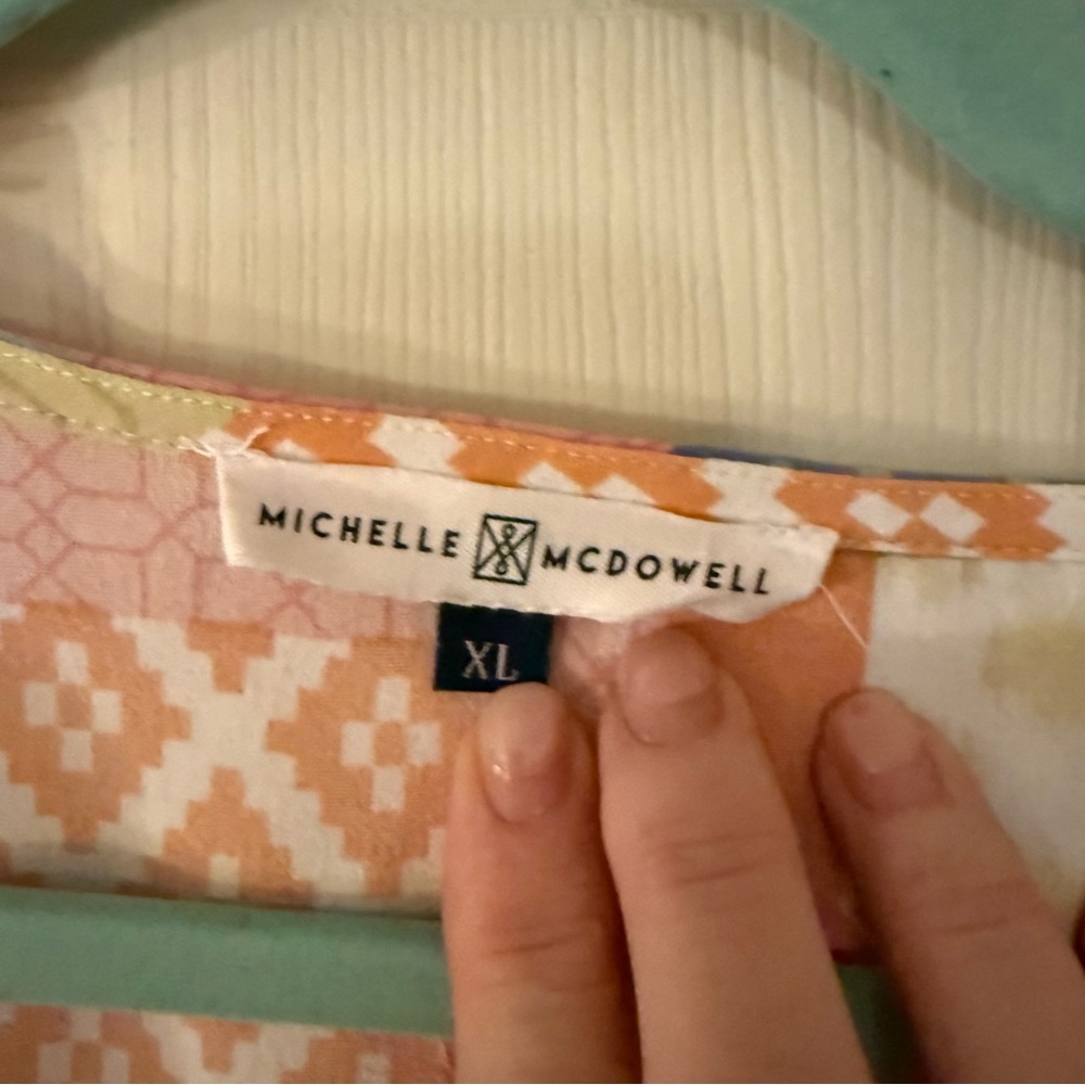 Michelle McDowell/Mary Square Patchwork Print Blo… - image 2